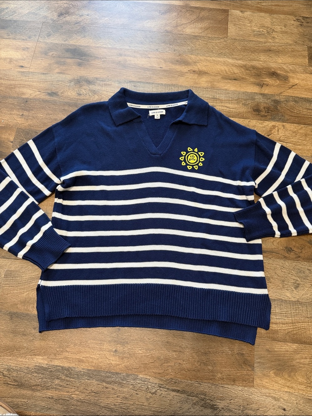 Life is good long sleeve sweater